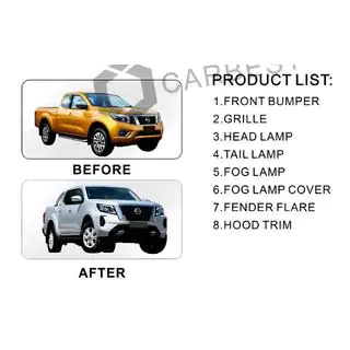 Комплект рестайлінгу апгрейда в 2021 рік (для 2015-2020 років) Nissan Navara/NP300 2016- рр. фото 3