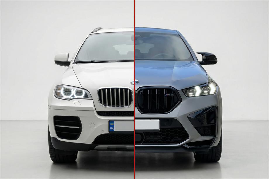 BMW X6 E71 2008-2014 рр. Комплект рестайлінгу в X6M F96 LCI Фото 1