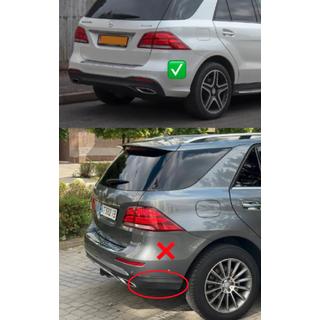 Задній дифузор для GLE (дизайн GLE63 Black) фото 3