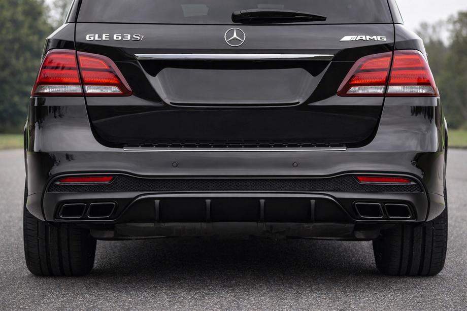 Mercedes GLE/ML class W166 2011-2018 рр. Задній дифузор для GLE (дизайн GLE63 Black) Фото 1