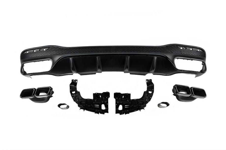 Mercedes GLE/ML class W166 2011-2018 рр. Задній дифузор для GLE (дизайн GLE63 Black) Фото 2