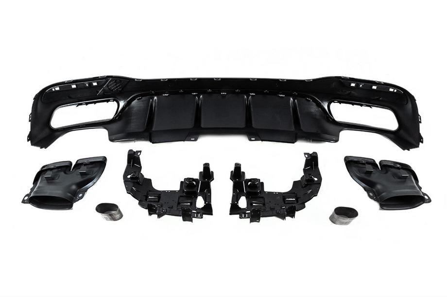Mercedes GLE/ML class W166 2011-2018 рр. Задній дифузор для GLE (дизайн GLE63 Black) Фото 6