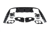 Задній дифузор з насадками Black (Дизайн AMG53) фото 6