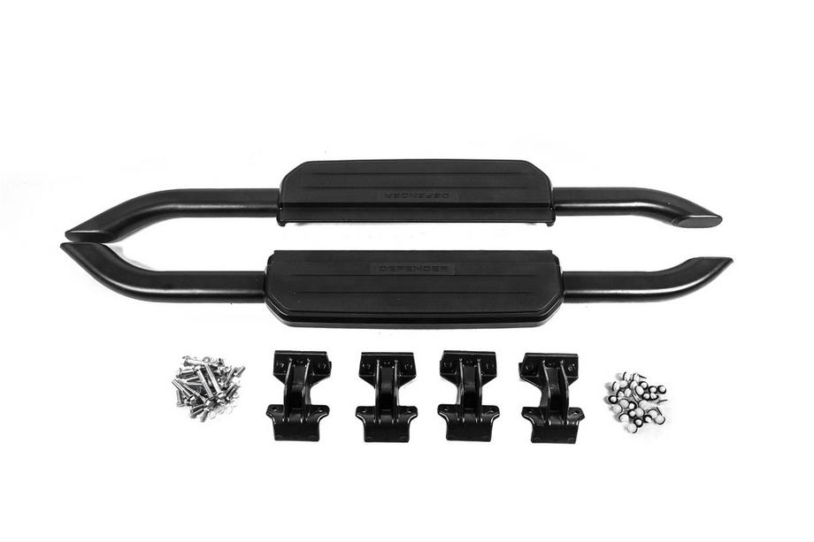 Land Rover Defender 2019- рр. Бокові пороги OEM Black (для короткого, 2 шт) Image