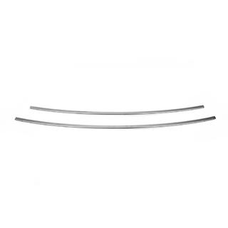 Накладки на передній бампер (2 шт, нерж) Renault Kangoo 2008-2020 рр. фото 2