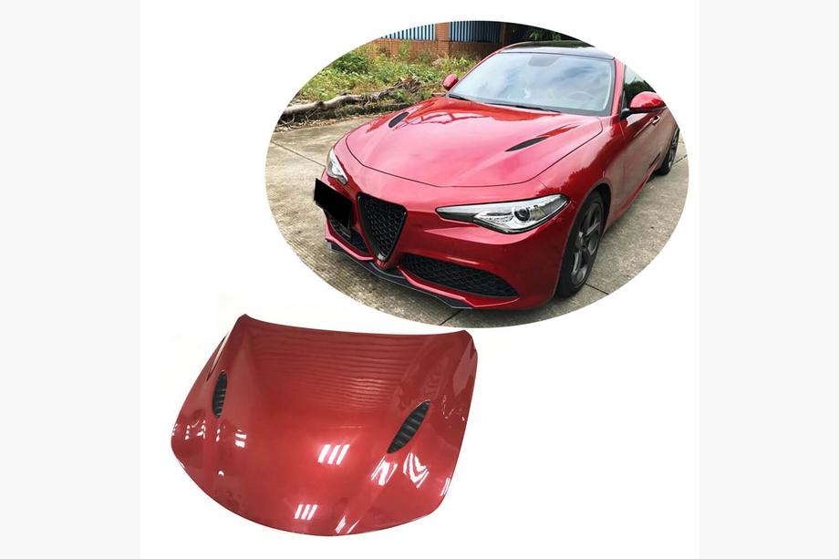 Alfa Romeo Giulia 2016-2022 Капот V2 (Карбон) Image