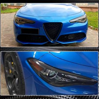 Вії на фари (Сухий Карбон) Alfa Romeo Giulia 2016-2022 рр. фото 4