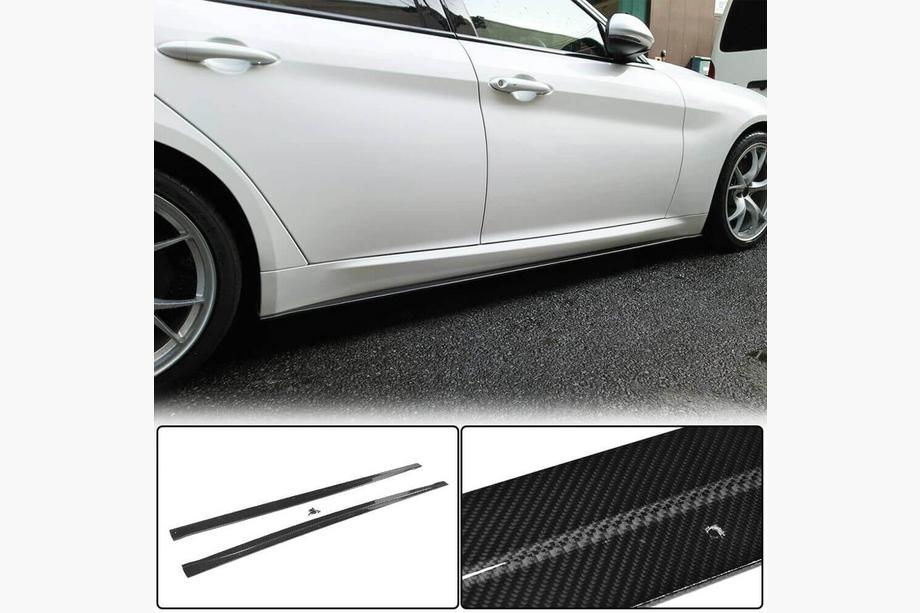 Alfa Romeo Giulia 2016-2022 рр. Бокові пороги V2 (для Base/Sport, Карбон) Image