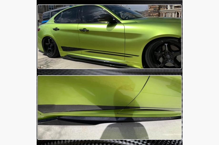 Alfa Romeo Giulia 2016-2022 рр. Бокові пороги (для Base/Sport, Пластик) Фото 5
