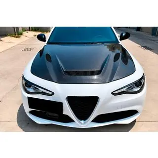 Капот V1 (Карбон) Alfa Romeo Giulia 2016-2022 рр. фото 2