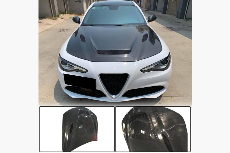 Alfa Romeo Giulia 2016-2022 рр. Капот V1 (Карбон) Image