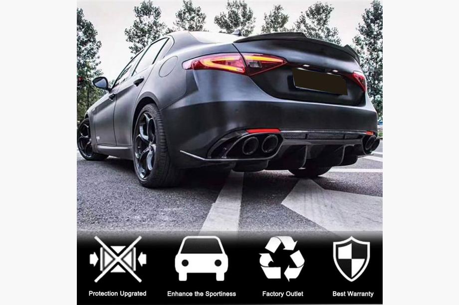 Alfa Romeo Giulia 2016-2022 рр. Спойлер V6 (Карбон) Фото 3