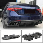 Alfa Romeo Giulia 2016-2022 рр. Дифузор заднього бампера V1 (для Base, Карбон) фото 1