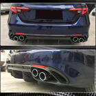 Alfa Romeo Giulia 2016-2022 рр. Дифузор заднього бампера V1 (для Base, Карбон) фото 4