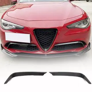 Накладки на протитуманки (для Base, Карбон) Alfa Romeo Giulia 2016-2022 рр. фото 1
