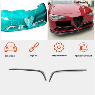 Накладки на протитуманки (для Base, Карбон) Alfa Romeo Giulia 2016-2022 рр. фото 3