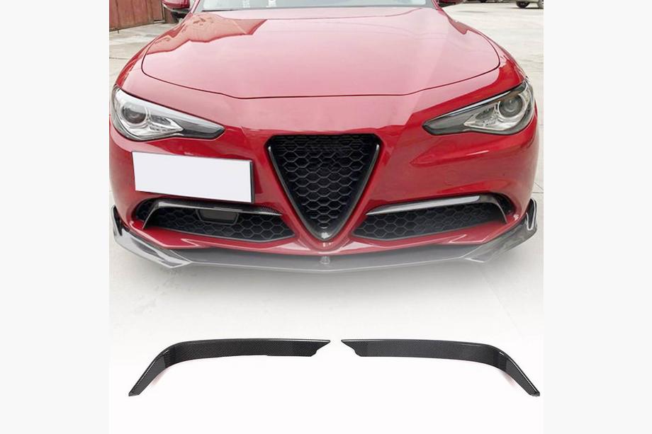 Alfa Romeo Giulia 2016-2022 рр. Накладки на протитуманки (для Base, Пластик) Image