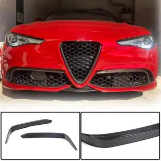 Накладки на протитуманки (для Sport, Карбон) Alfa Romeo Giulia 2016-2022 рр. фото 2