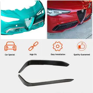 Накладки на протитуманки (для Sport, Карбон) Alfa Romeo Giulia 2016-2022 рр. фото 3