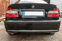 Універсальний задній дифузор тип-E (чорний глянець, ABS-пластик) фото 10