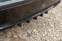 Універсальний задній дифузор тип-E (чорний глянець, ABS-пластик) фото 3