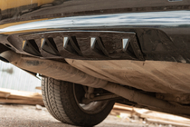 Універсальний задній дифузор тип-E (чорний глянець, ABS-пластик) фото 15