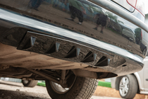 Універсальний задній дифузор тип-E (чорний глянець, ABS-пластик) фото 16