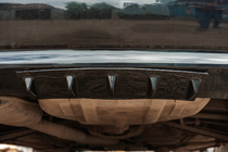 Універсальний задній дифузор тип-E (чорний глянець, ABS-пластик) фото 17