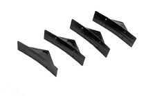 Універсальний задній дифузор тип-G (4шт, чорний глянець, ABS-пластик) фото 4