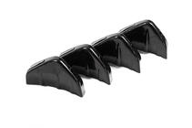 Універсальний задній дифузор тип-D (4шт, чорний глянець, ABS-пластик) фото 6