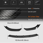 Audi A3 2012-2020 рр. Накладка на передній бампер Lip V1 (для Base 2017-2020 SD, Карбон) фото 6