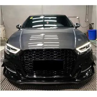 Капот V2 (для Sedan 2012-2016, Карбон) Audi A3 2012-2020 рр. фото 2