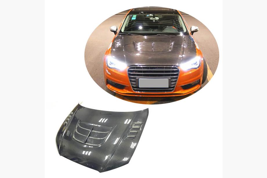 Audi A3 2012-2020 рр. Капот V1 (для Sedan 2012-2016, Карбон) Image