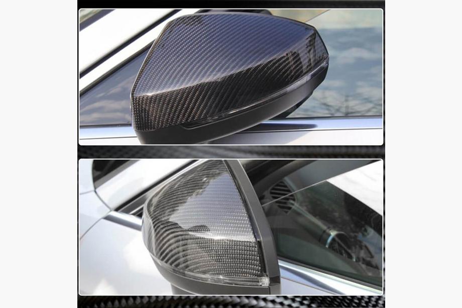 Audi A3 2012-2020 рр. Накладки на дзеркала Заміна Стиль (Карбон) V2 Фото 3