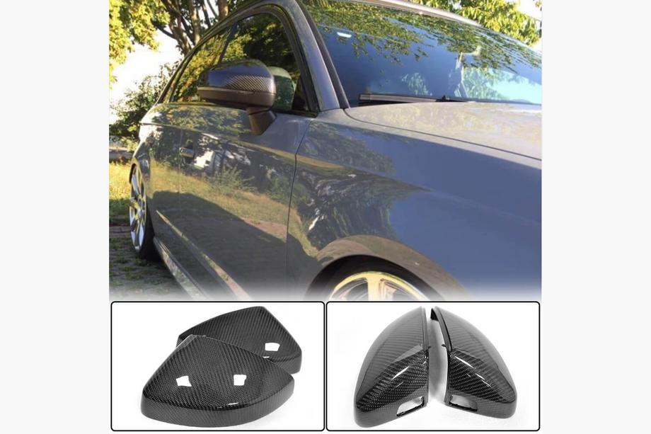 Audi A3 2012-2020 рр. Накладки на дзеркала Заміна Стиль (Карбон) V2 Фото 6