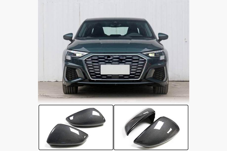 Audi A3 2020- рр. Кришки дзеркал (Карбон) V2 Фото 1