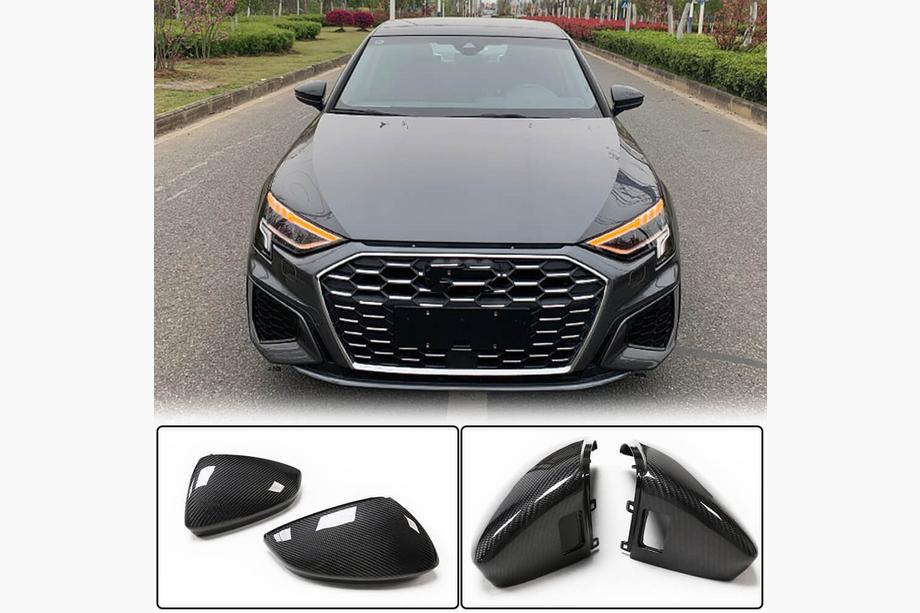 Audi A3 2020- рр. Кришки дзеркал (Карбон) V2 Фото 2