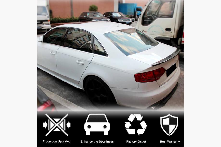 Audi A4 B8 2007-2015 рр. Спойлер V1 (для Base 2007-2011, Карбон) Фото 2