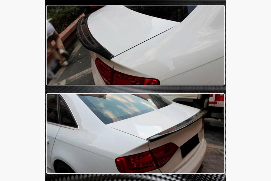 Audi A4 B8 2007-2015 рр. Спойлер V1 (для Base 2007-2011, Карбон) Фото 3