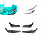 Audi A4 B9 2015-2024 рр. Накладки на передній бампер (для Base 2015-2019, Карбон) фото 2