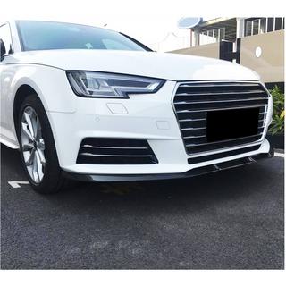 Накладка на передній бампер Lip V1 (для Base Sedan 2015-2019, Карбон) фото 3