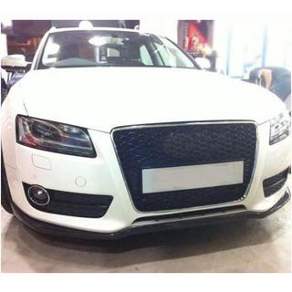 Накладка на передній бампер Lip V2 (для Base 2007-2011, Карбон) Audi A5 2007-2015 рр. фото 2