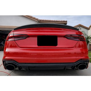 Спойлер V6 (для Sportback, Карбон) Audi A5 2016-2025 рр. фото 2