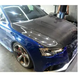 Капот двигуна (2012-2015, Карбон) Audi A5 2007-2015 рр. фото 2