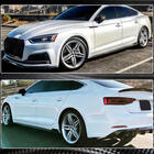 Audi A5 2016-2025 рр. Бокові пороги 2016-2020 V2 (для Sportback, Карбон) фото 6