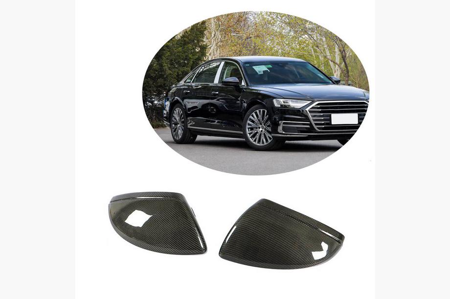 Audi A6 C8 2018-2025 рр. Кришки дзеркал V1 (Карбон) Фото 6