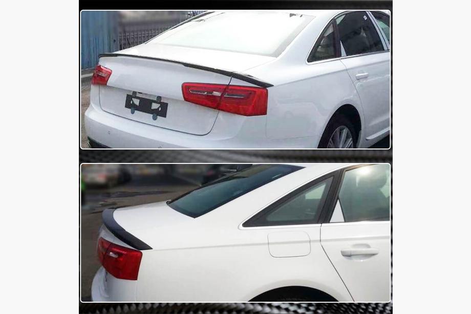 Audi A6 C7 2011-2018 рр. Спойлер Lip V4 (Карбон) Фото 4