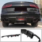 Audi A6 C7 2011-2017 рр. Дифузор заднього бампера Карбон (для Base 2014-2018) фото 1
