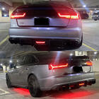 Audi A6 C7 2011-2017 рр. Дифузор заднього бампера Карбон (для Base 2014-2018) фото 5