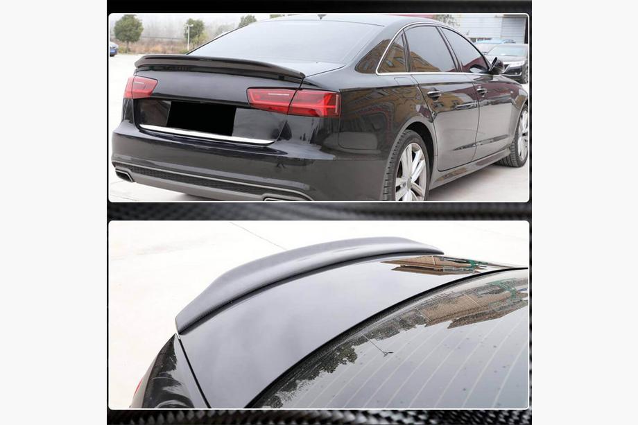Audi A6 C7 2011-2018 рр. Спойлер Lip V2 (Карбон) Фото 5